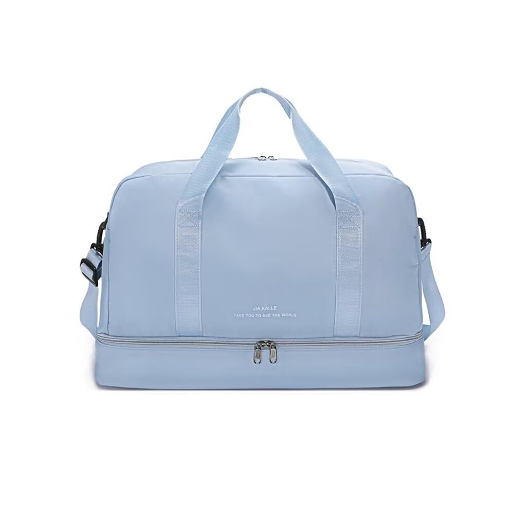 

Aasnsn Large Capacity 40L Boston Bag with Sports Shoe School Travel Day Trip Gym Popular Drum Suitable for Men and Outdoor and Hospital BG07 Blue