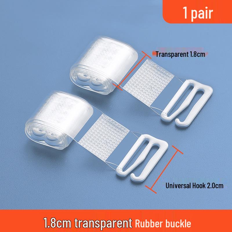 Transparent Non-Slip Bra Straps: Seamless, Invisible, Replaceable, Non-Binding Shoulder Straps