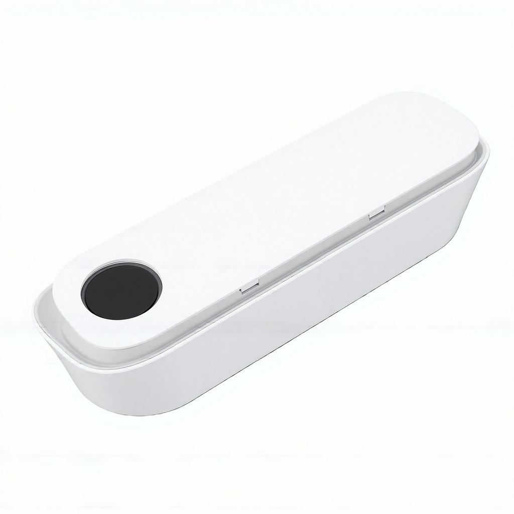 Smart Toothbrush Cleaner Wall Mounted Warm Light Toothbrush Air Drying Cleaning Holder with 5 Slots for Bathroom