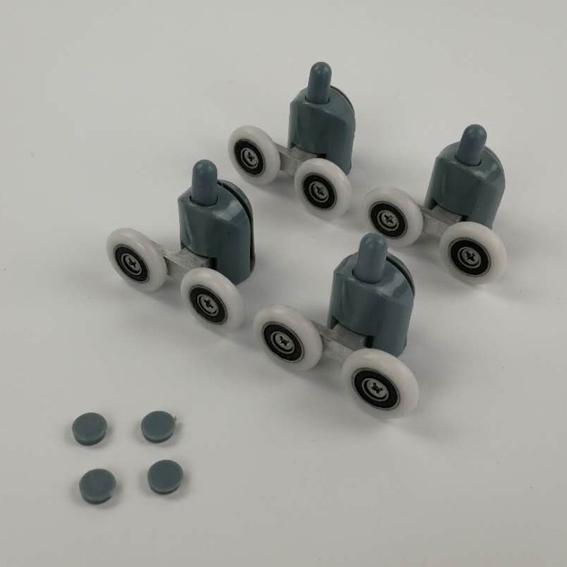 

Двойные роликовые колеса для душевой двери из цинкового сплава, направляющие/шкивы/ролики/колеса, диаметр подшипника 19 мм/20 мм/23 мм/25 мм/27 мм 23mm