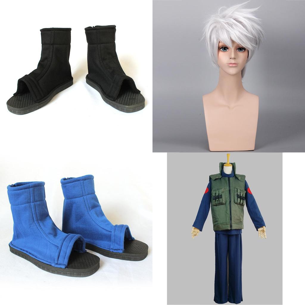 Premium Kalite Yeni Naruto Cosplay Kostümü Kakashi Hatake Tam Takım Cadılar Bayramı İçin