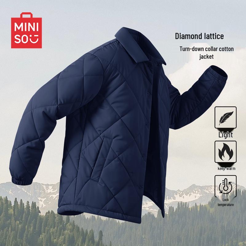

MINISO Men s Plush-Lined Winter Jacket XL
