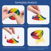 Stress Relief Bounce Bowl Toy Rubber Bouncing Bowl Fidget Toy Anti-anxiety Colorful Jumping Bowl Toy Party Favors