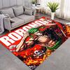 One Piece Anime Luffy Zoro Sanji Character Collage Area Rug Non Slip Floor Carpet Decor