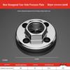 100-Piece Angle Grinder Set: Stainless Steel Hex 4-Hole Plates, Polisher Upper & Lower Nuts, Screws