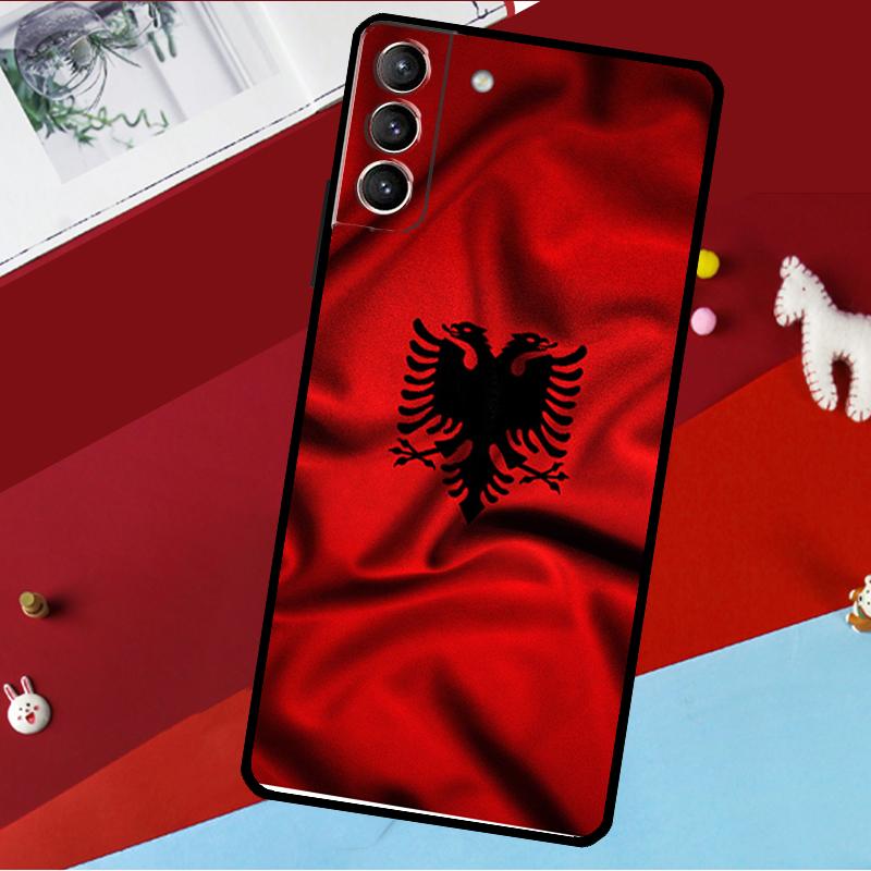 Albania Albanians Flag Funda For Samsung Galaxy S26 Ultra S24 S22 S23 S25 Plus S20 S21 FE S9 S10 S25 FE Phone Case