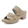 Sommerschuhe Damen Absatzsandalen Weich Lässig Quadratischer Absatz 6cm Elegante Damensandalen Bequem Übergröße 41