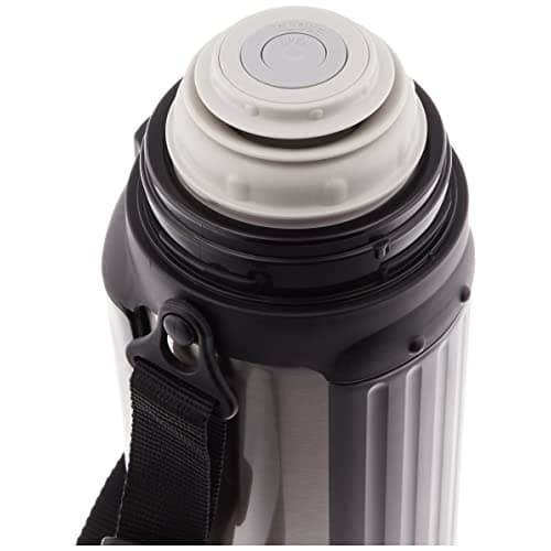 Tiger Vacuum Insulated Water Bottle, 1500ml with Cup, Large Capacity, Stainless Steel Bottle, Keeps Drinks Hot or Cold, Clear Stainless Steel, MHK-A15