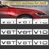 Letter Number Emblem V6T V8T V10 Car Styling Fender Side Rear Trunk Badge Logo Sticker for 4EIY A4L A5 A6L A7 A8L TT RS7 SQ5