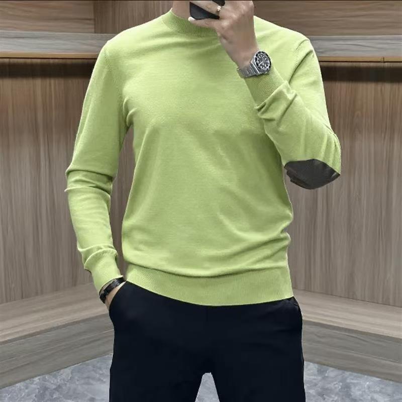 2024 Autumn Men's High-Stretch Knit Long Sleeve Base Layer Shirt