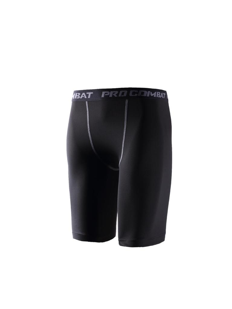 Men's Quick-Dry Compression Sports Pants for Running, Fitness & Basketball - Black
