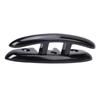 5in Boat Folding Cleat Heavy Duty Black Stainless Steel Marine Dock Cleat for Yachts Speedboats Fishing Boats