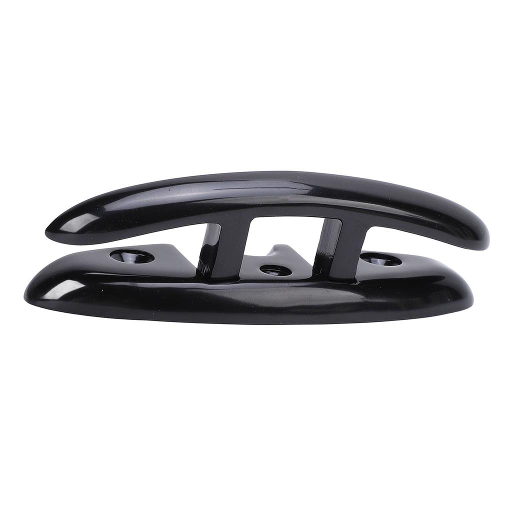 5in Boat Folding Cleat Heavy Duty Black Stainless Steel Marine Dock Cleat for Yachts Speedboats Fishing Boats