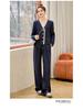 2025 Spring Fashion: Chic Cardigan and Wide-Leg Pants Set for a Youthful Look - AH2650