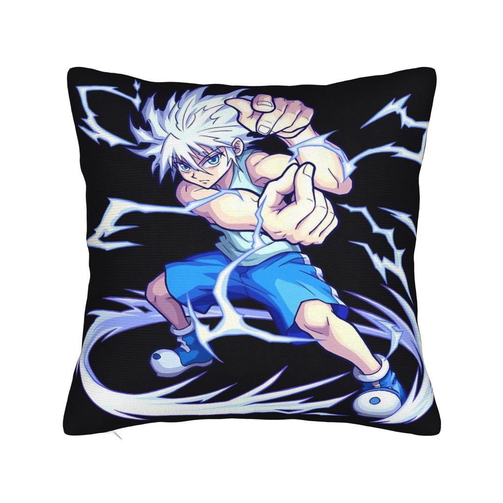 Anime Killua Zoldyck Pillow Cover Kawaii Pillow Case For Living Room Bed Chair Soft Pillowcases Birthday Present
