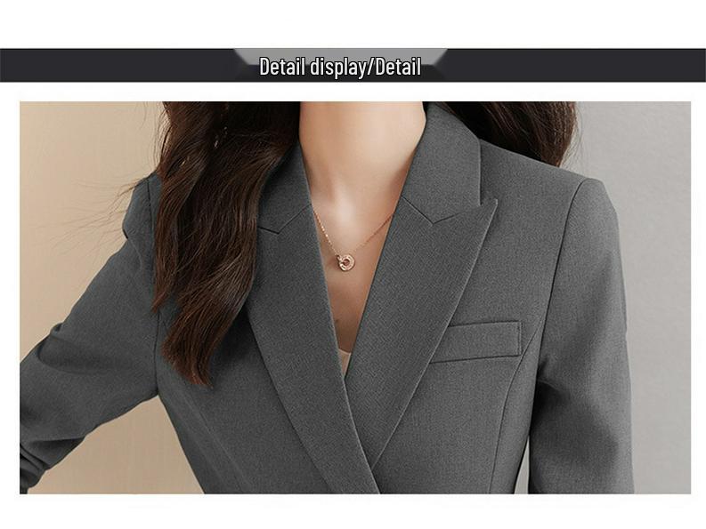 Women's Slim-Fit Professional Suit Set, New Autumn/Winter Collection, Ideal for Real Estate or 4S Store Sales Office