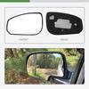 SCITOO Driver Side Mirror Glass Compatible with 2004-2008 For NISSAN MAXIMA W/O HEATED Chrome Flat Left Exterior Mirror Glass With Backing Plate
