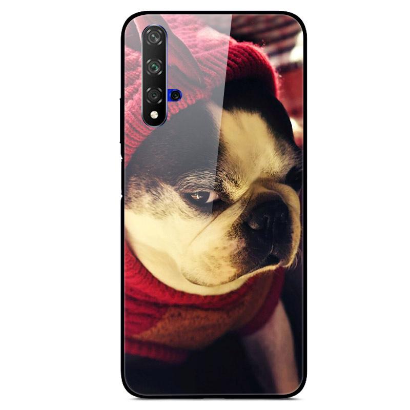 For Huawei Nova 5T Case Tempered Glass Cover 3D Cat Printing Case For Huawei Nova 5T 2019 5 T Phone Case For Huawei Nova5T Cover