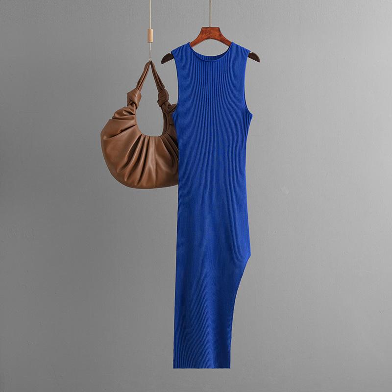 

Юбка-жилет Модная женская одежда Сексуальное нерегулярное облегающее платье темперамент one size синий