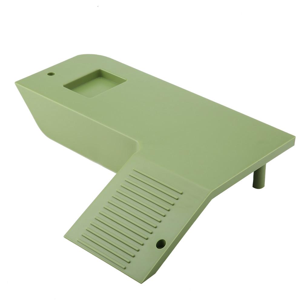 Turtle Frog Floating Island Aquatic Pet Reptile Habitat Supplies Aquarium Ornament(Green)