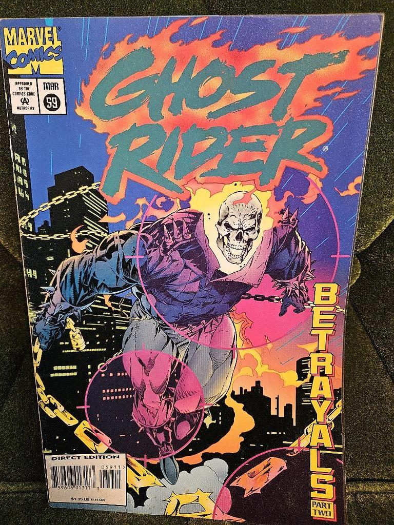 [USED] Ghost Rider American Comic Leaf Set of 8