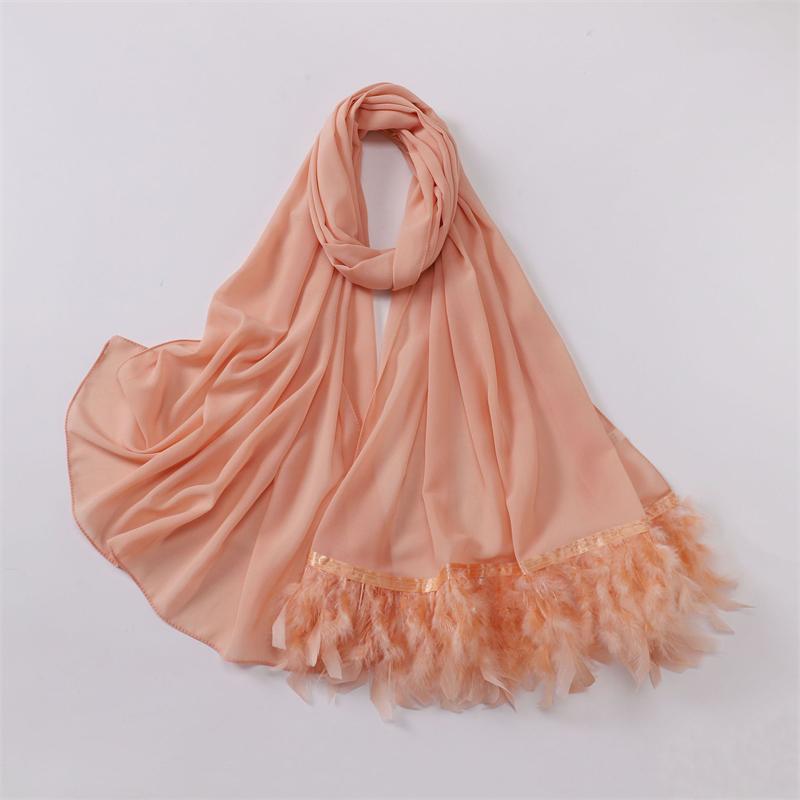 Women Long Solid Muslim Chiffon Hijab Scarf Head Wrap For Female Hijabs Scarves Jersey Hijabs Islamic Turban Headband Shawl
