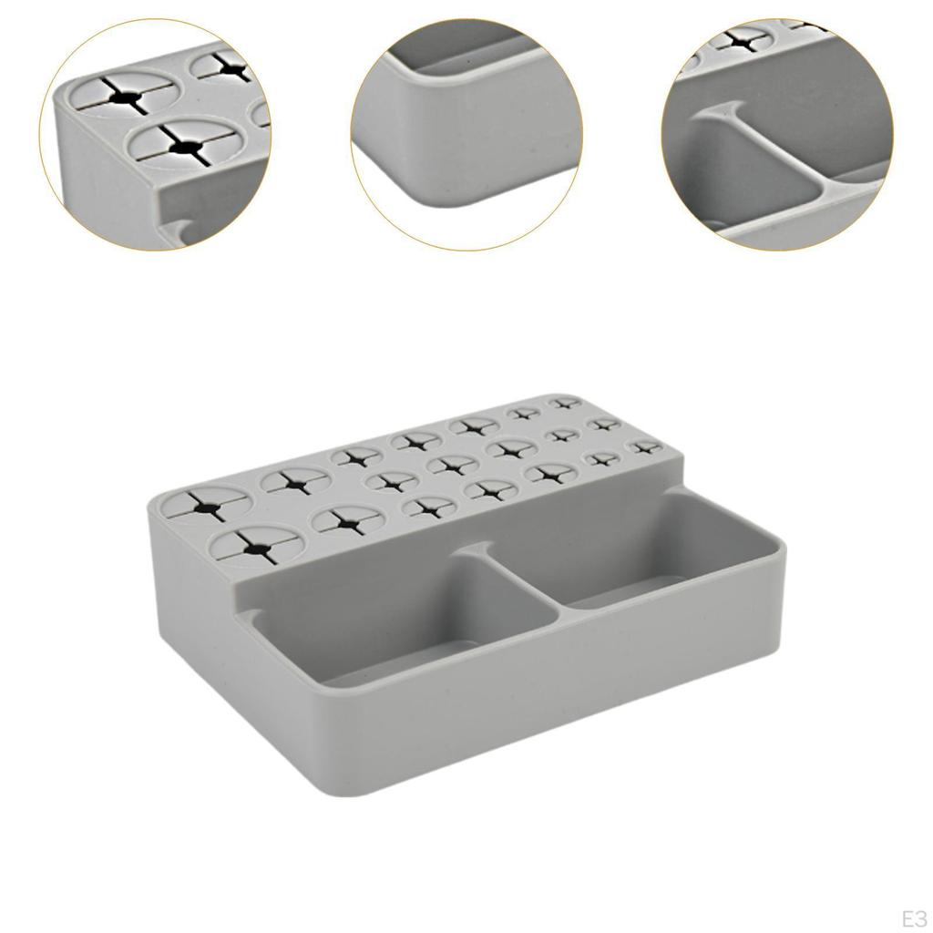 Makeup Brush Holder Bathroom Organizer Storage Box Pencil 21 Hole Pen