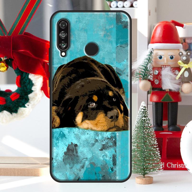 Cute Rottweiler Dog For Huawei Nova 5T 9 10 SE 7i 8i 11i 12i Y73 Y72 Y61 Y91 Y60 Y70 Y90 P20 P40 P30 Lite Case