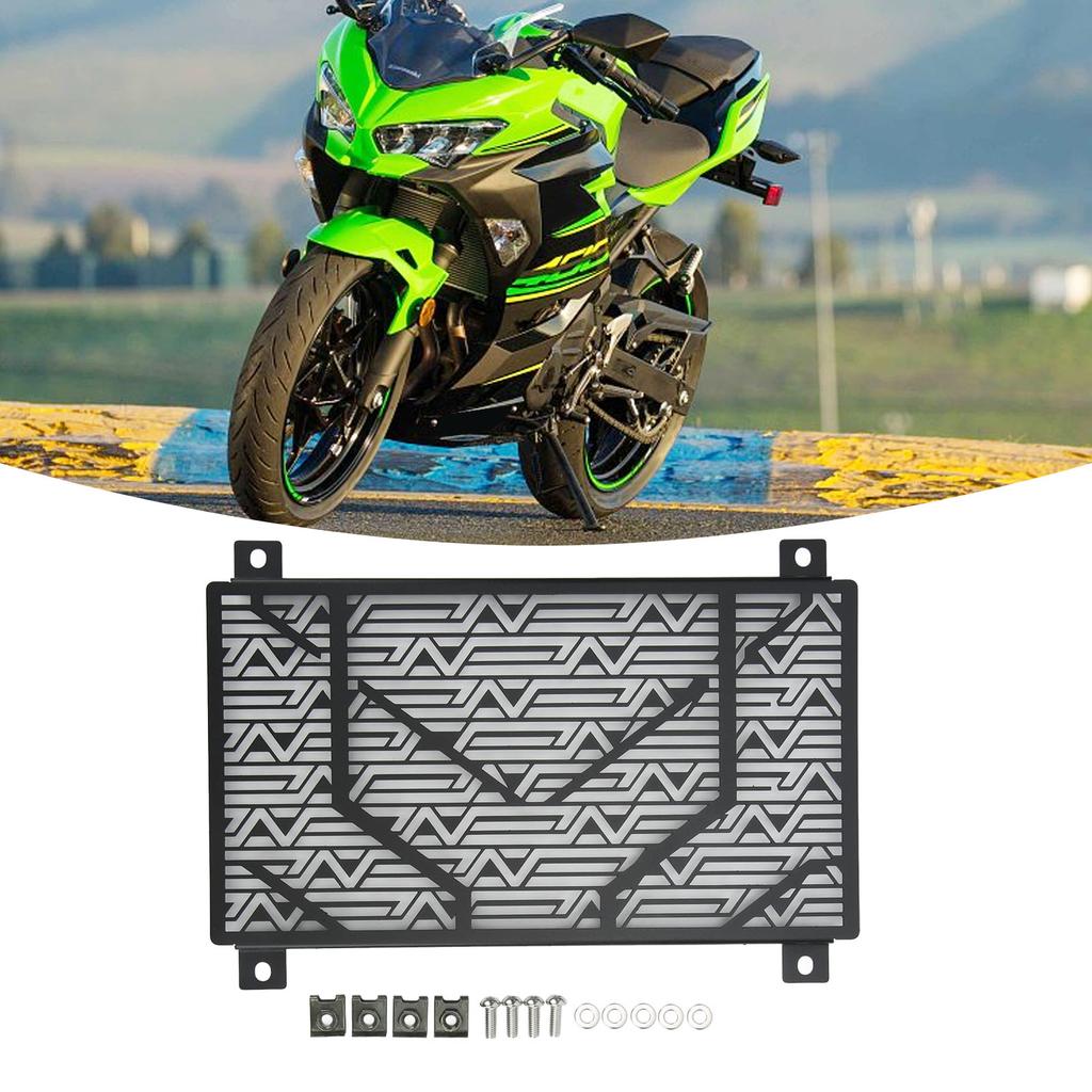 Motorcycle Grille Stainless Steel Water Cover Replacement for 250 300 400 2018+(Black )