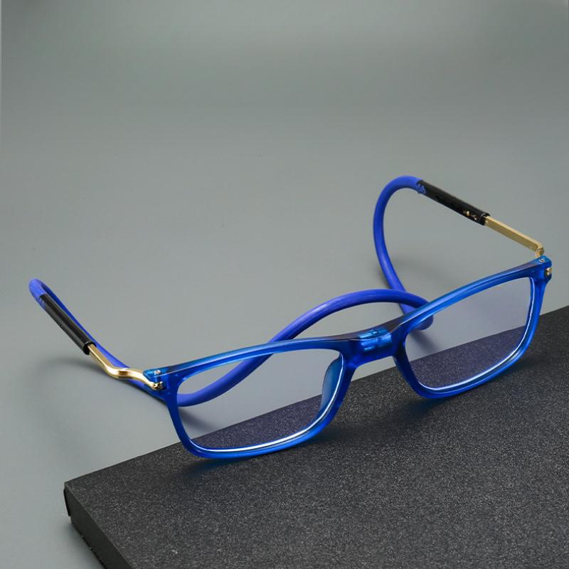 Tragbare magnetische Lesebrille für Herren Lesebrille mit Magnet zum Umhängen um den Hals Anti-Verlust Altersweitsichtigkeitsbrille Damen