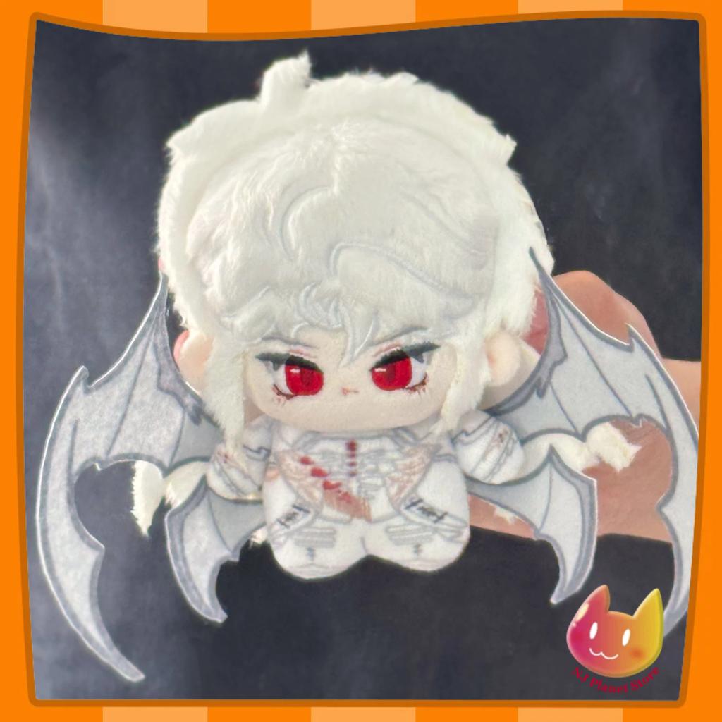 Anime 10Cm Silver Wing Cartoon Doll Stuffed Keychain Anime Love And Deepspace Sylus Cosplay Backpack Plushes Adorn Xmas Gift