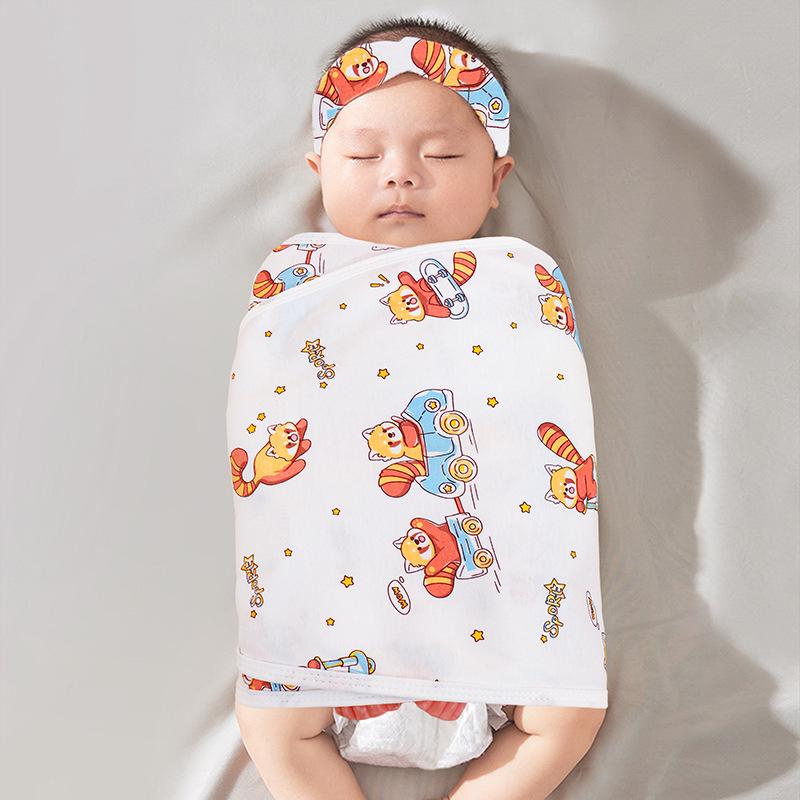 Sacco nanna swaddle anti-spavento per neonato - Coperta da notte per neonato per primavera/estate