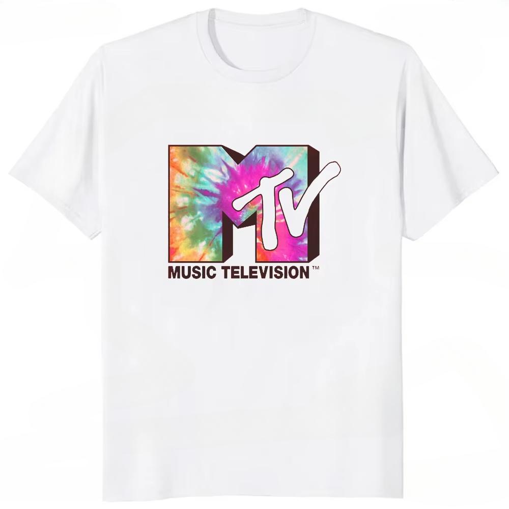 Tricou Retro Bărbați Femei Vintage Rock Hip Hop Tv Vară Mtv Music Television Grafic Top Streetwear Supradimensionat Larg Casual