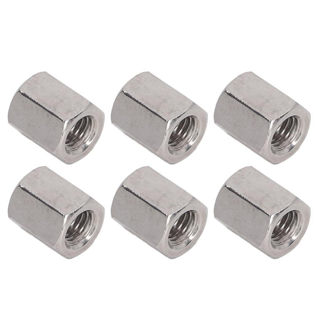 20 Pcs Hex Coupling Nut M8x1.25 L15mm 304 Stainless Steel Threaded Rod Connector for Bolts Studs