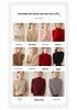 Women's Rolled Hem Wool Sweater - Autumn/Winter Casual, Versatile, Half-High Collar Knitwear