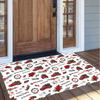 Christmas Pattern Square Area Rug Comfort Indoor Floor Carpet For Home Holiday Gift