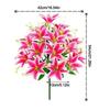 Fashion 18 Heads Artificial Lilis DIY Flower Realistic Simulation Flowers Plastic Multicolor Artificial Flowers Home Decoration