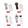 10 Pcs Motorcycle Brake Caliper Banjo Bolts Screws with Washers Stainless Steel Brake Banjo Bolts Motorcycle Accessories