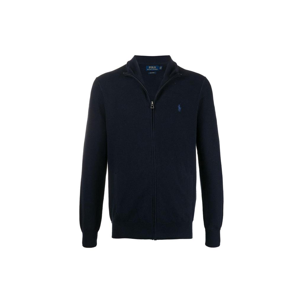 Polo Ralph Lauren Solid Color Zip-Up Polo Sweater Men sweater Blue 710775872-001
