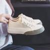 Women's Canvas Shoes Round Toe Lace Up High on Platform Ladies Footwear Casual Fashion 2025 New Designer Luxury Light Sale Cheap