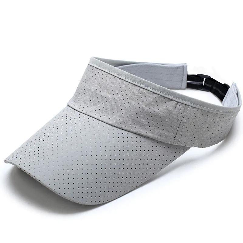 Verstellbare Tennis Kappen Herren Damen Sport Stirnband Klassische Sonnensport Visier Mütze Laufkappen Tennis Strandhut Outdoor Sportmütze