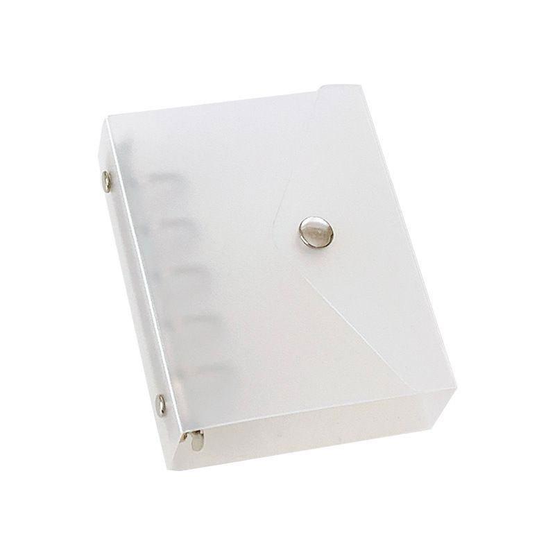 Inspired A7M5 Transparent Frosted Loose-leaf Binder with Detachable PP Shell and Single Snap Envelope Design Diary