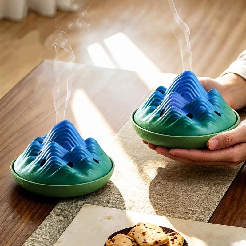 Porta bobine antizanzare Portaincenso Supporto per bobine repellenti per zanzare per Sala Yoga Ufficio di Casa Giardino Esterno Interno Decorazioni