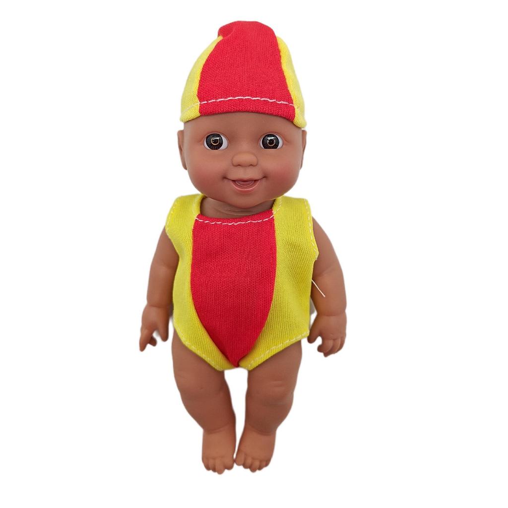 18-47CM Afroamerikanische Silikon-Reborn-Babypuppe mit Musikfunktion