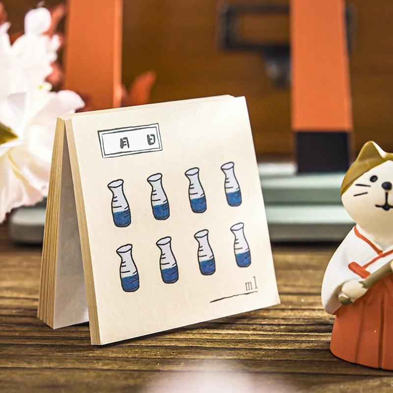 50pcs Japanese Cat-Themed Sticky Notes Cute And Practical Portable Notepads