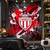 Wall Hanging Tapestry Monaco FC Print Cloth for Living Room Bedroom Home Decor