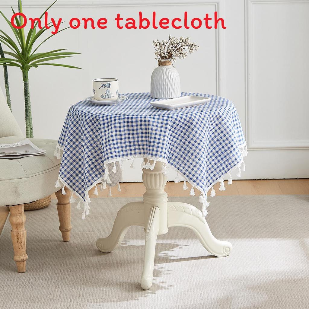 Nordic Floral Tablecloth With Cotton Polyester Blend For Home Dining And Decor