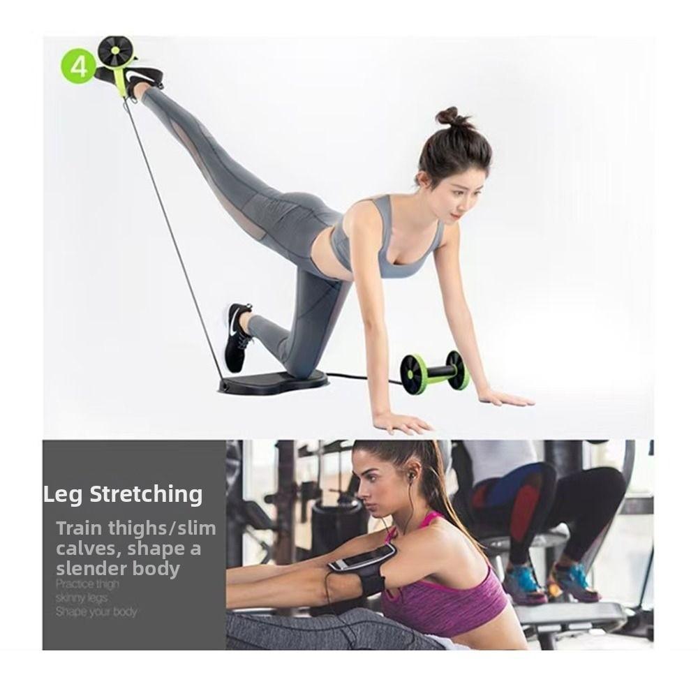 Resistance Bands Ab Roller Knee Mat Abdominal Wheel Core Workout Equipment  Body Shaping
