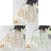 Girl Summer Floral Twopiece Outfit With Soft Polyester Fabric For Toddler Playwear