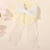 BABY BOWS 1Pcs Fairy Ribbon Bow Hair Clip Gradient Color Gauze Lace Edge Ponytail Hairgripes Women Girls Hair Accessories